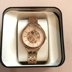 Fossil womens rose gold watch